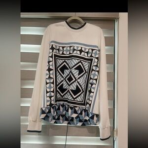 Dolce & Gabbana Black and White Long Sleeve Top